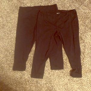 2 pairs Zella crop leggings- worn once!